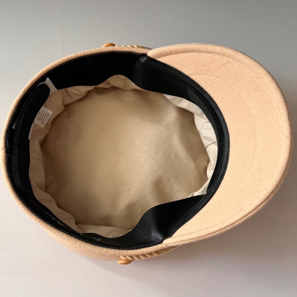 Lack of Color Riviera Cap Gold Medium 57cm Cream Baker Boy Military Hat main image 11